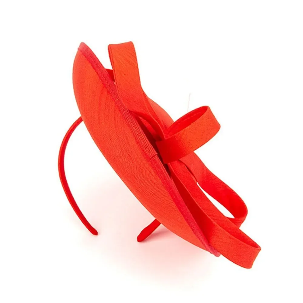 Red Derby Hat For Women Elegant Kentucky Fascinator With Bow
